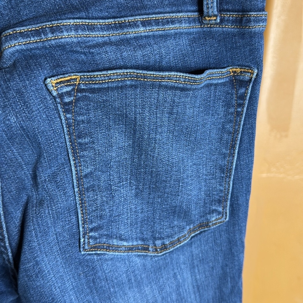 Frame Le High Skinny Jeans Sulham Blue Raw Hem Ankle High Rise Size 27 - Picture 13 of 16